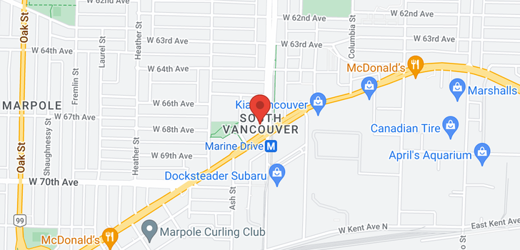 map of 2106 8189 CAMBIE STREET